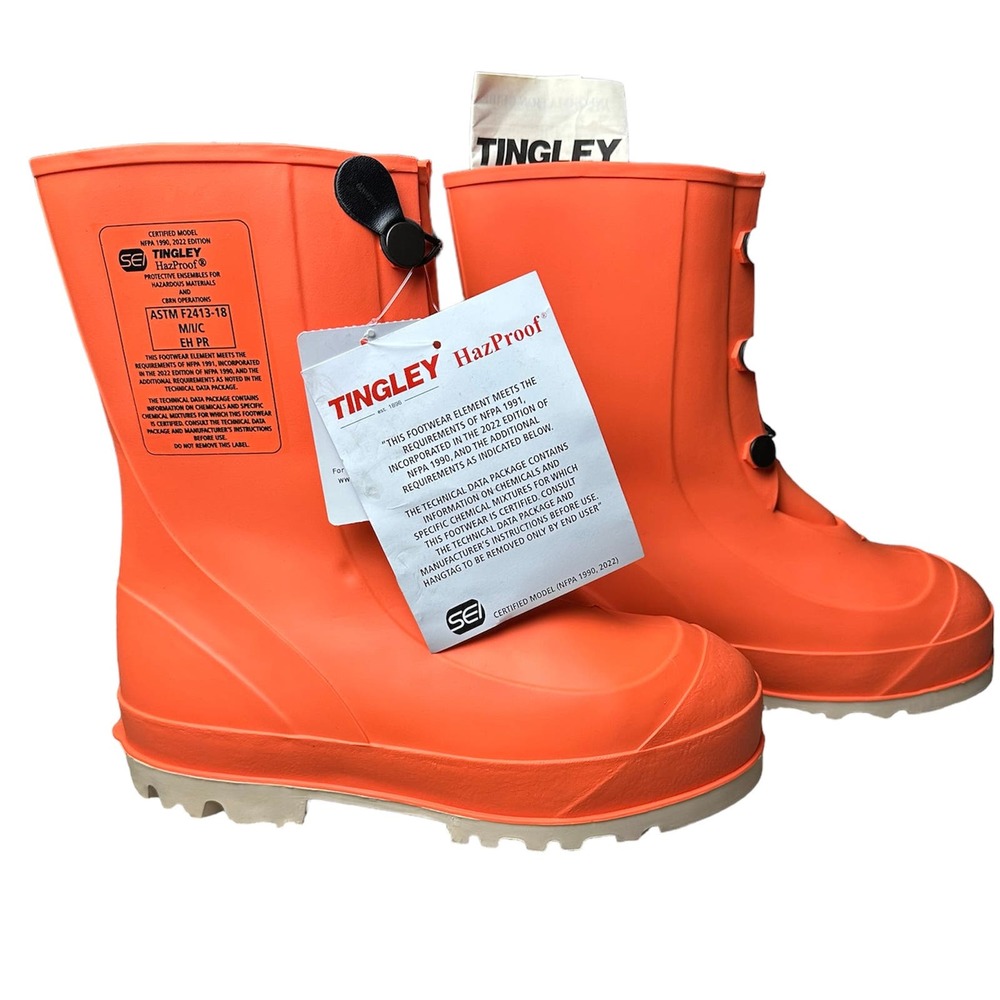 NWT: Tingley Hazproof Hazmat Boots-Chemical, Snow, Rain Emergency, Size 7